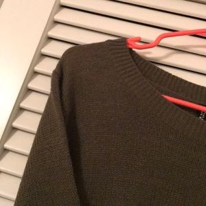 Olive Green H$M Crew Neck Sweater